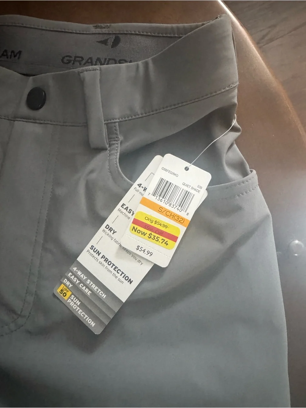 Grand Slam Men's Gray Chinos small nwt